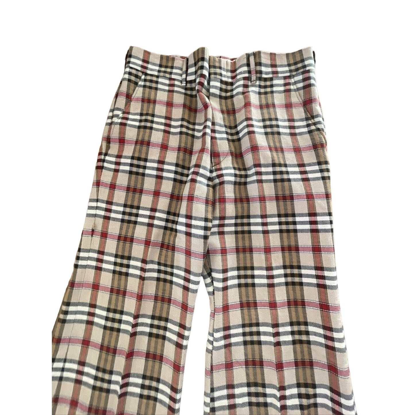 Levis 1970s, red tab Panatela plaid pants