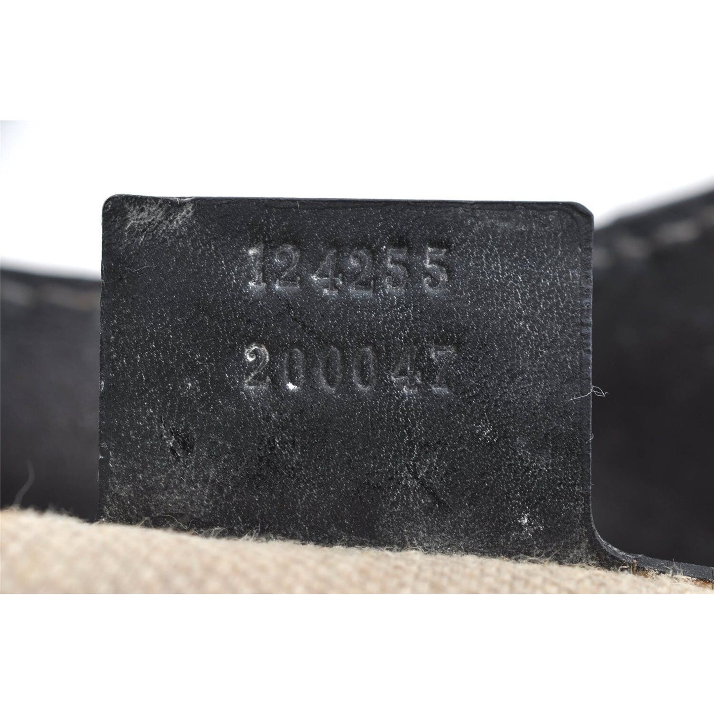 GUCCI black leather satchel w tonal stitching & rose gold accents