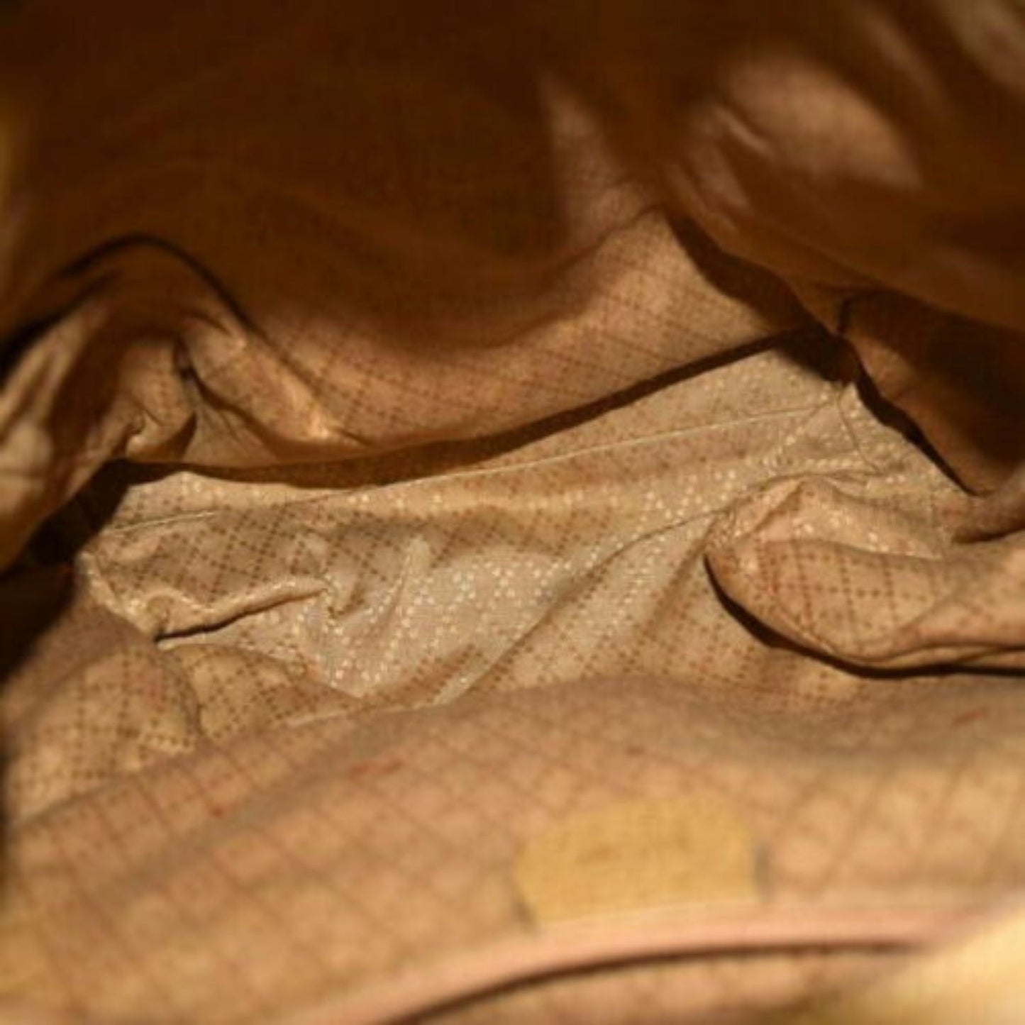 RARE, Gucci, Stirrup style camel suede and leather saddle bag top backpack or messenger bag with a gold stirrup accent