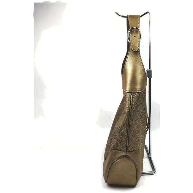 Gucci Metallic Gold Diamante Leather Jackie 1961 XL Hobo