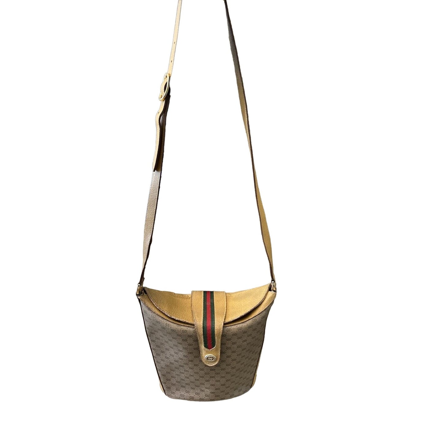 Gucci Accessory Collection micro Guccissima print bucket bag