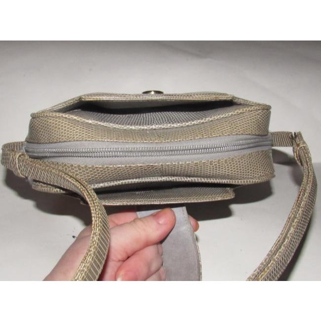 Gucci Honey Brown Lizard Skin Leather Cross body / Satchel