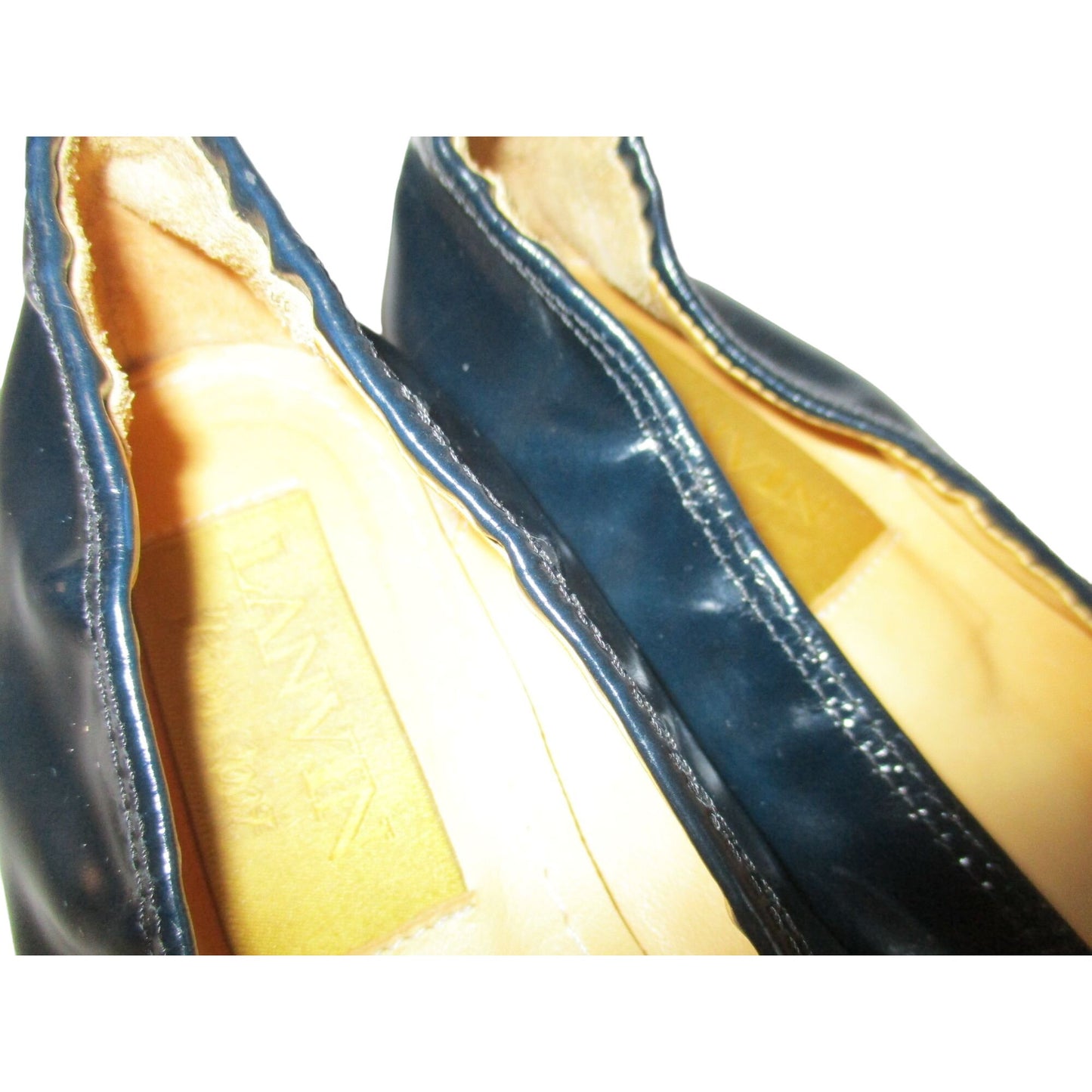 Lanvin Black Patent Leather River 2007 Ballet Flats