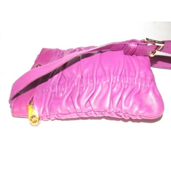Michael Kors Plum Purple Ruched Shoulder Bag