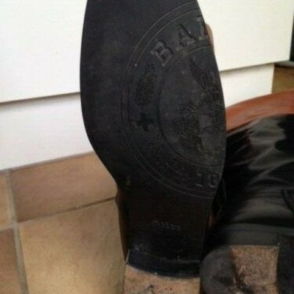 Bally Black & Brown Leather Riding Boots
