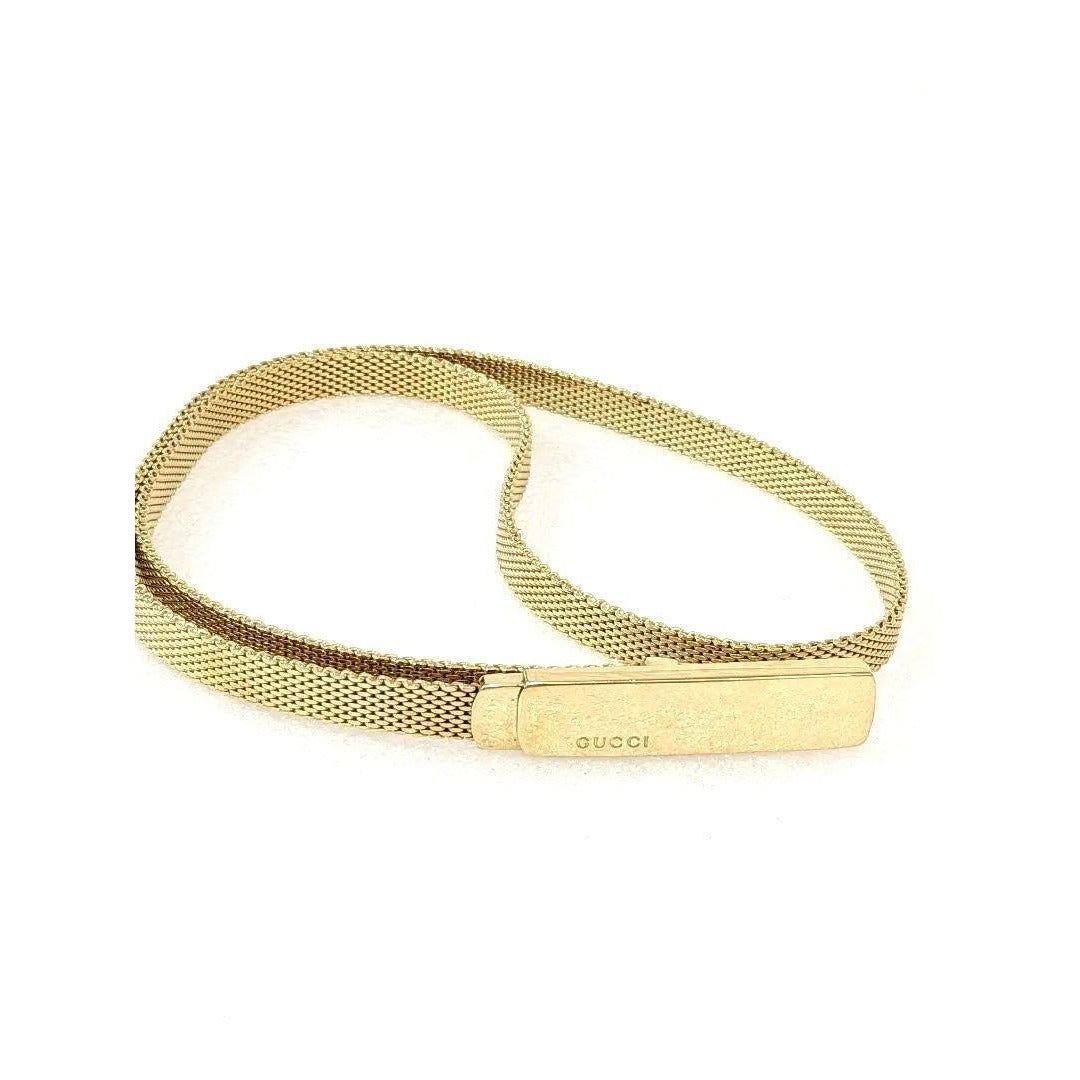 SALE! Gucci Tom Ford gold mesh .75" skinny belt