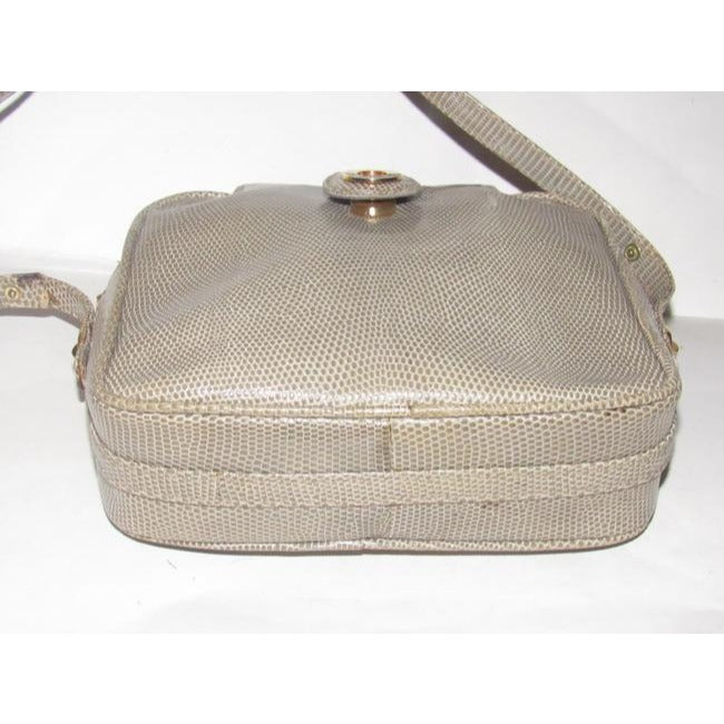 Gucci Honey Brown Lizard Skin Leather Cross body / Satchel