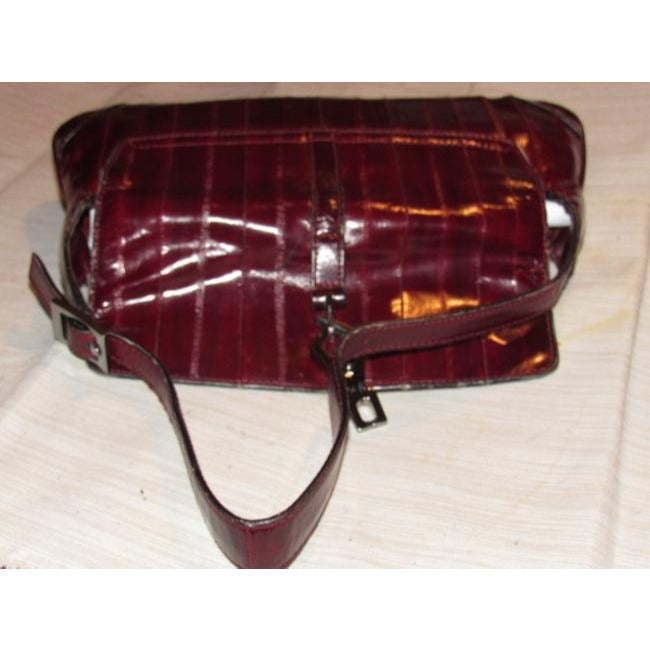 Tom Ford era Gucci Jackie Burgundy Eel Skin Leather Purse