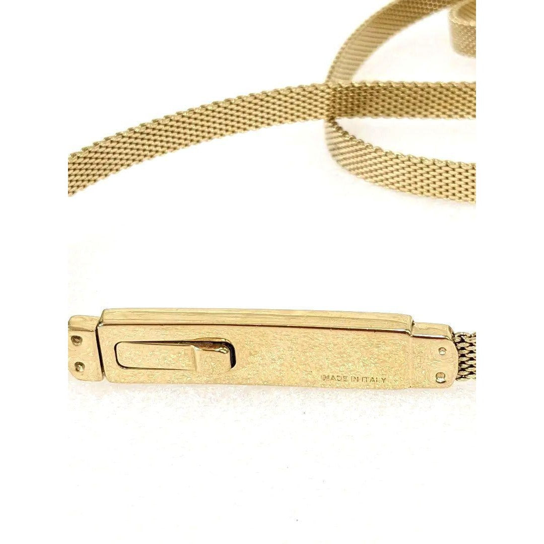 SALE! Gucci Tom Ford gold mesh .75" skinny belt