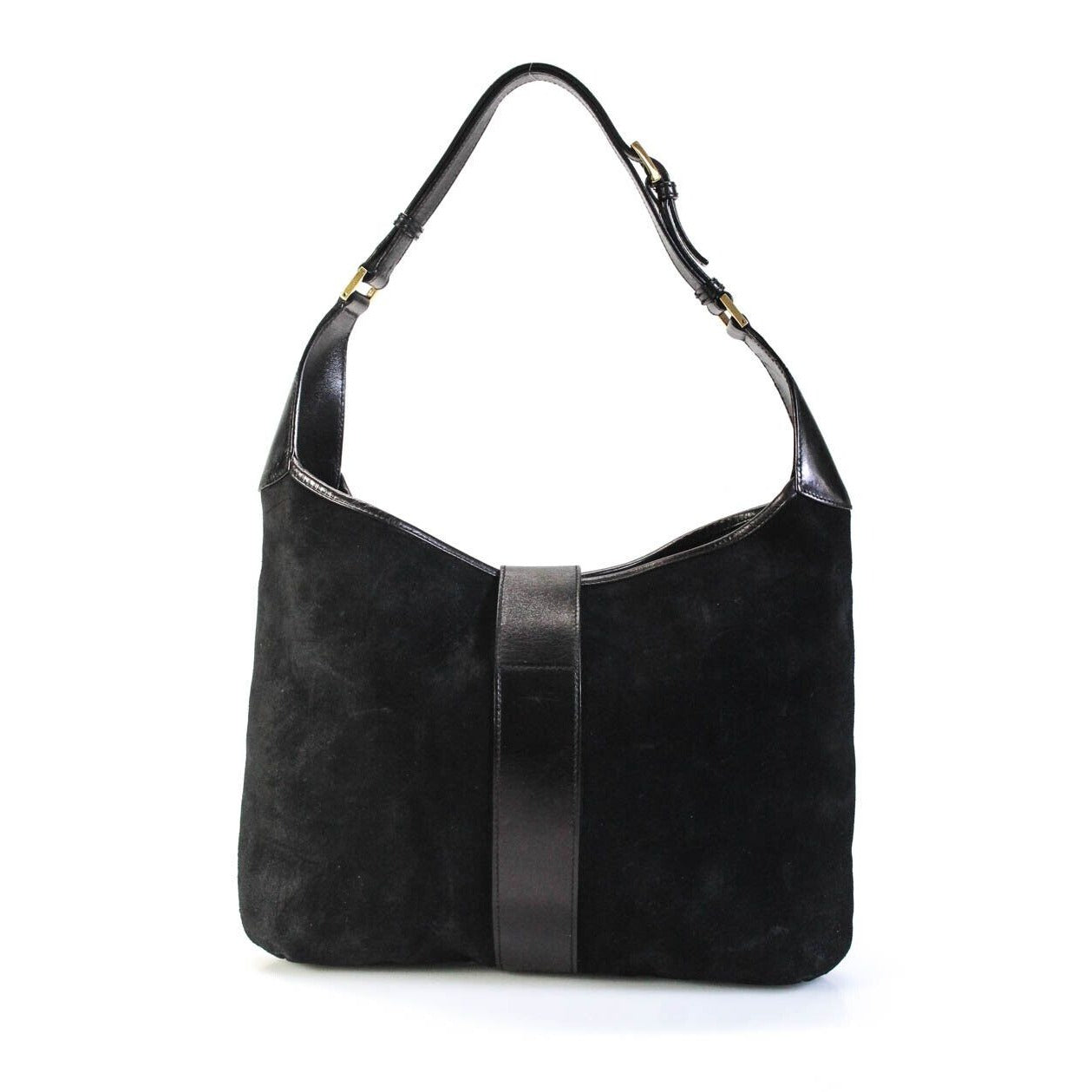 Gucci Black Leather Jackie Tigrette/Dionysus Hobo bag