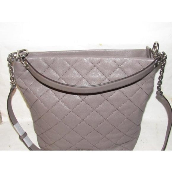 Michael Kors Grey Quilted XL Hobo Bucket Bag