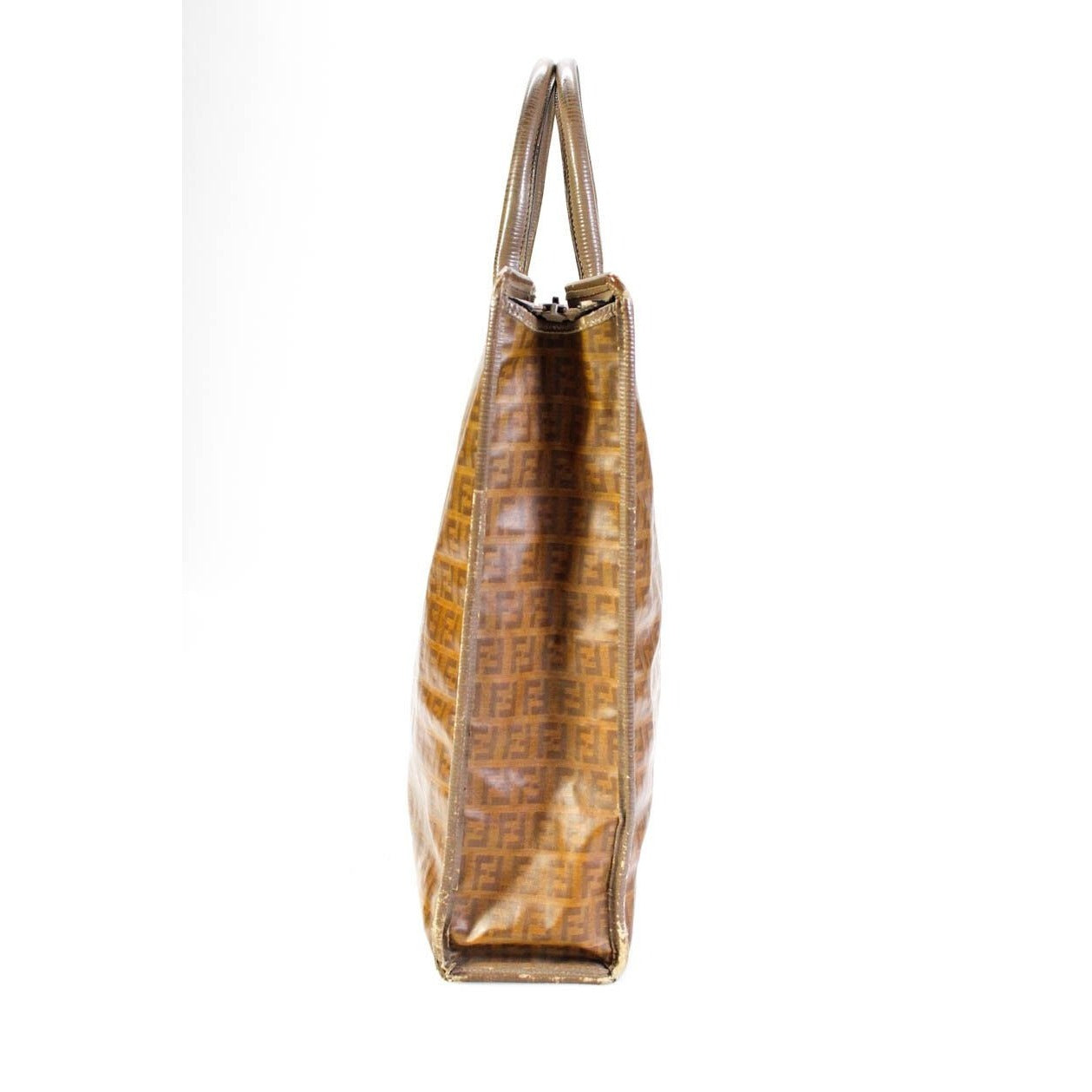 Fendi vintage brown Zucchino print tote