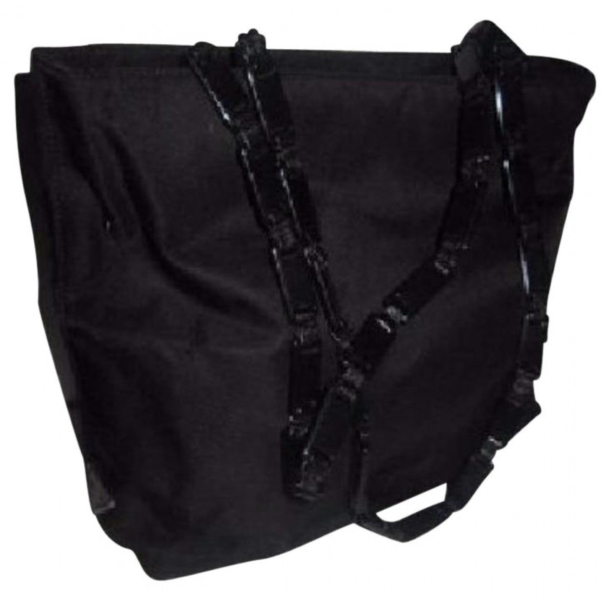 UNUSED! Prada black shoulder bag w Lucite & leather straps