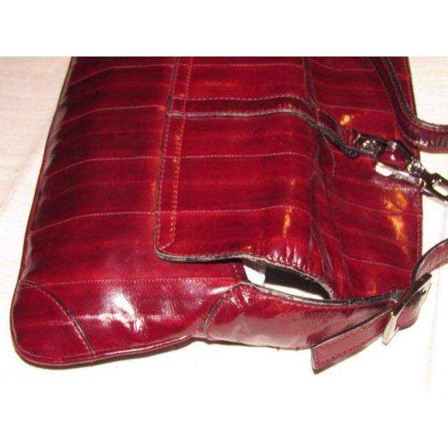 Tom Ford era Gucci Jackie Burgundy Eel Skin Leather Purse