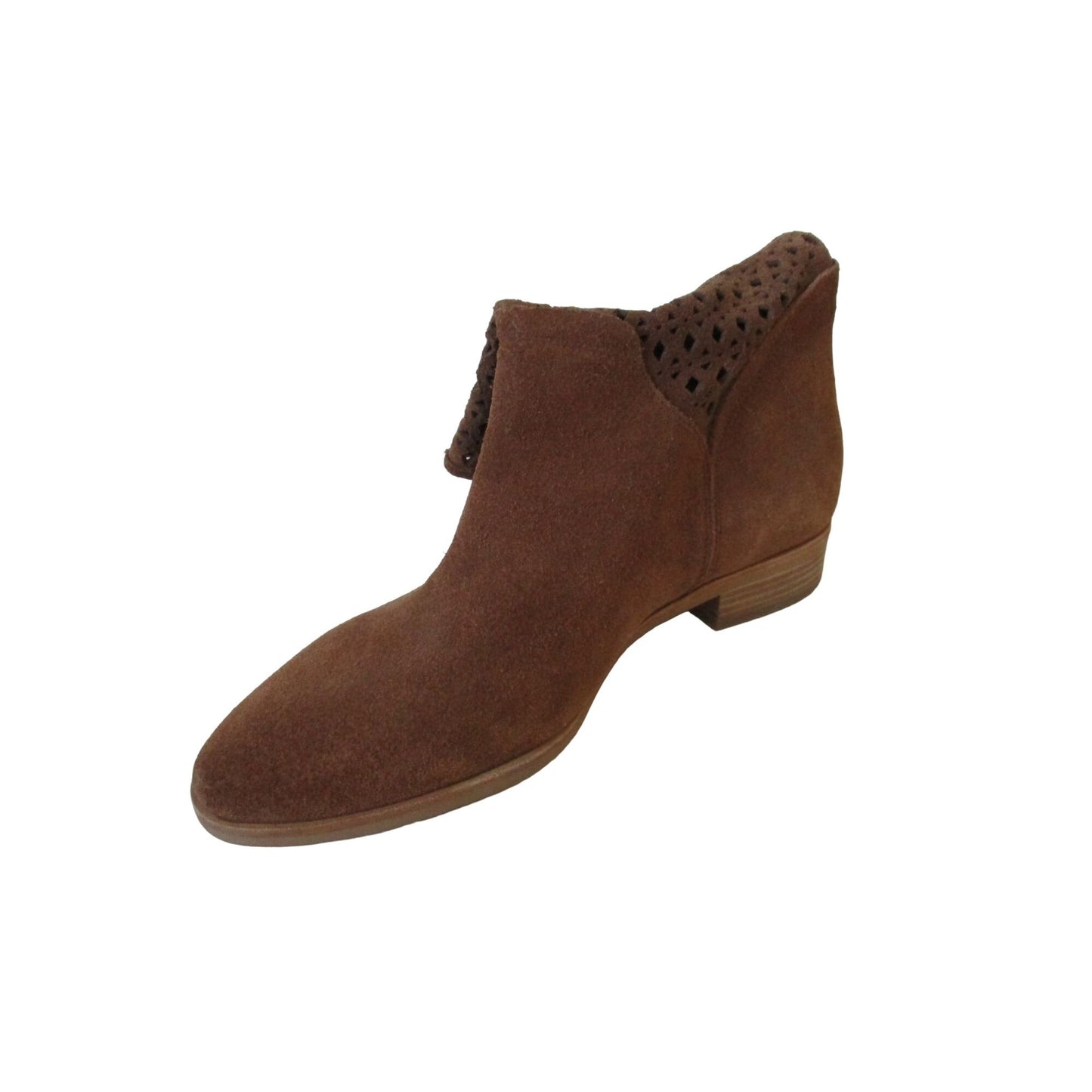 Michael Kors, NWOT, camel suede, size 8, ankle boots with pierced design