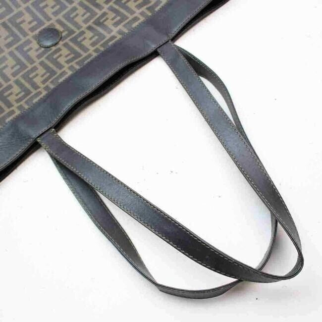 SALE! Fendi tobacco Zucca print coated canvas/leather, two handle XL tote bag!