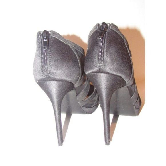 Nina Black FEYLA Sparkly Straps w Mesh & Satin