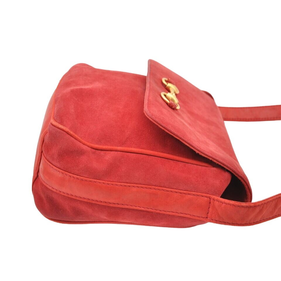 Gucci 1955 Horse-bit red leather & suede cross body