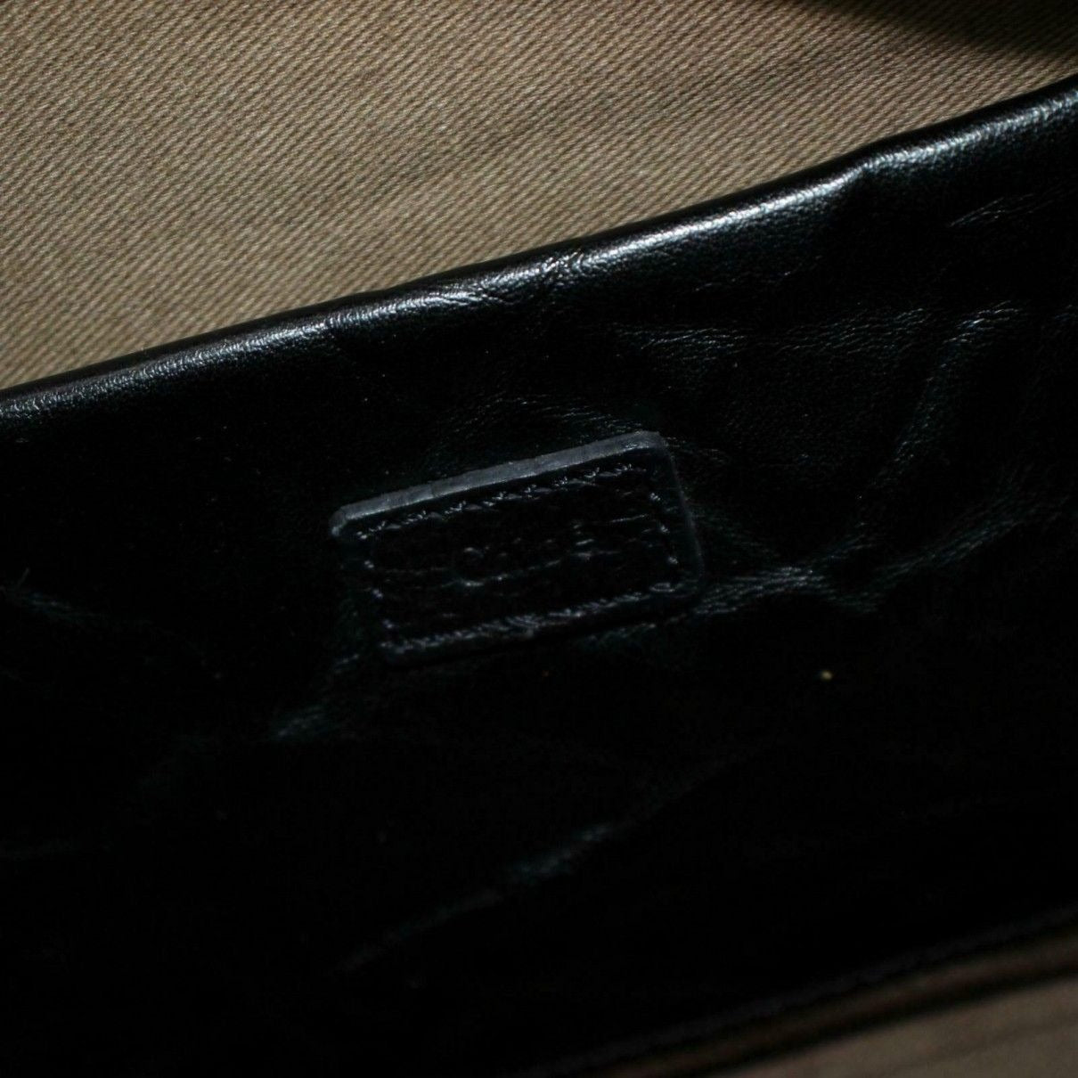 Chloé 'Eclipse' black leather two way-cross body/clutch