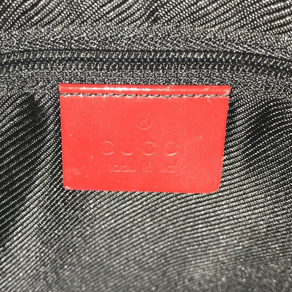Gucci 1990's red Guccissima print Tom Ford leather satchel