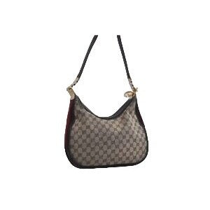 Gucci blue Guccissima print Attache hobo w Sherry stripe