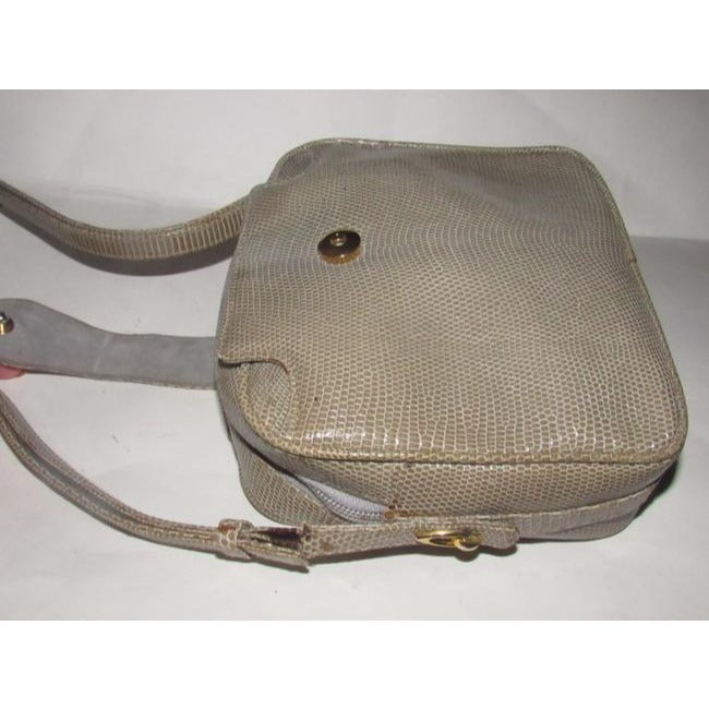 Gucci Honey Brown Lizard Skin Leather Cross body / Satchel