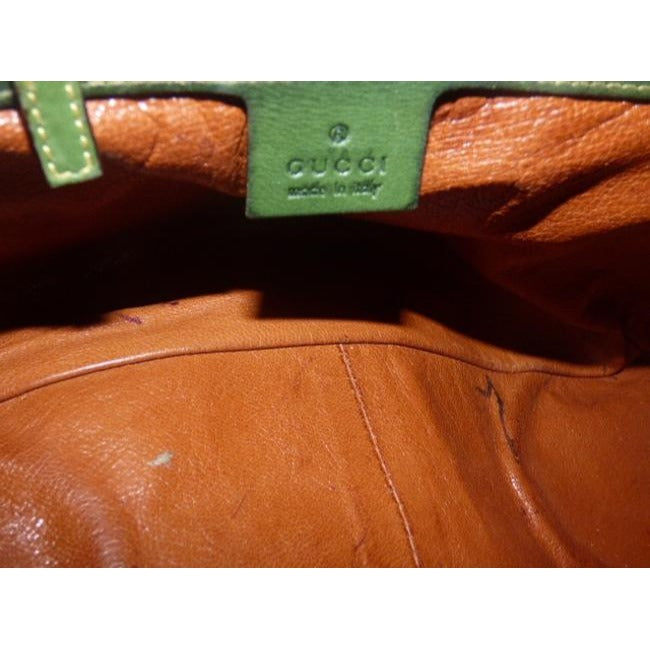 Gucci Ivy Green Leather Horse-bit Chain Top Handle Bag