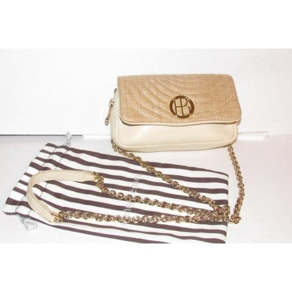 Henri Bendel Buttery Soft Ivory Leather Crossbody