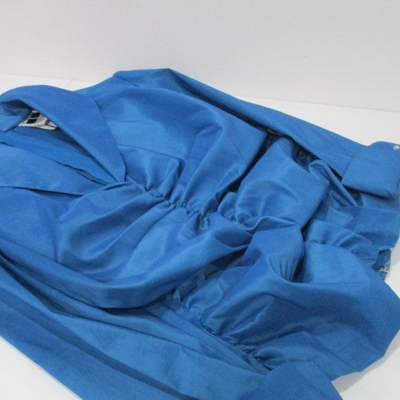 TADASHI CollectionTeal Blazer Ruched Rhinestone 'Cuff - NWT
