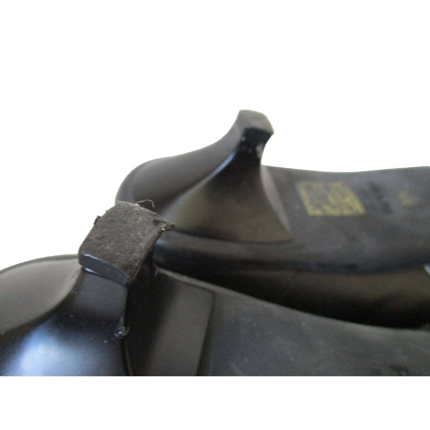 Prada Sport black leather 37.5 kitten heels with suede accents and white bows and white tonal stitching