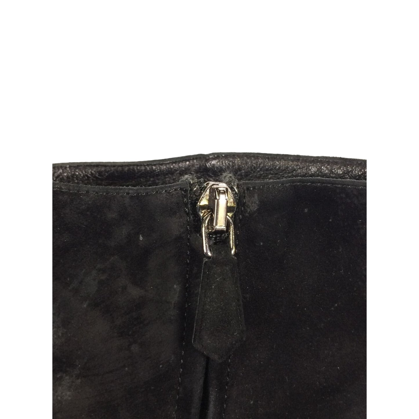 Prada black suede ankle boots
