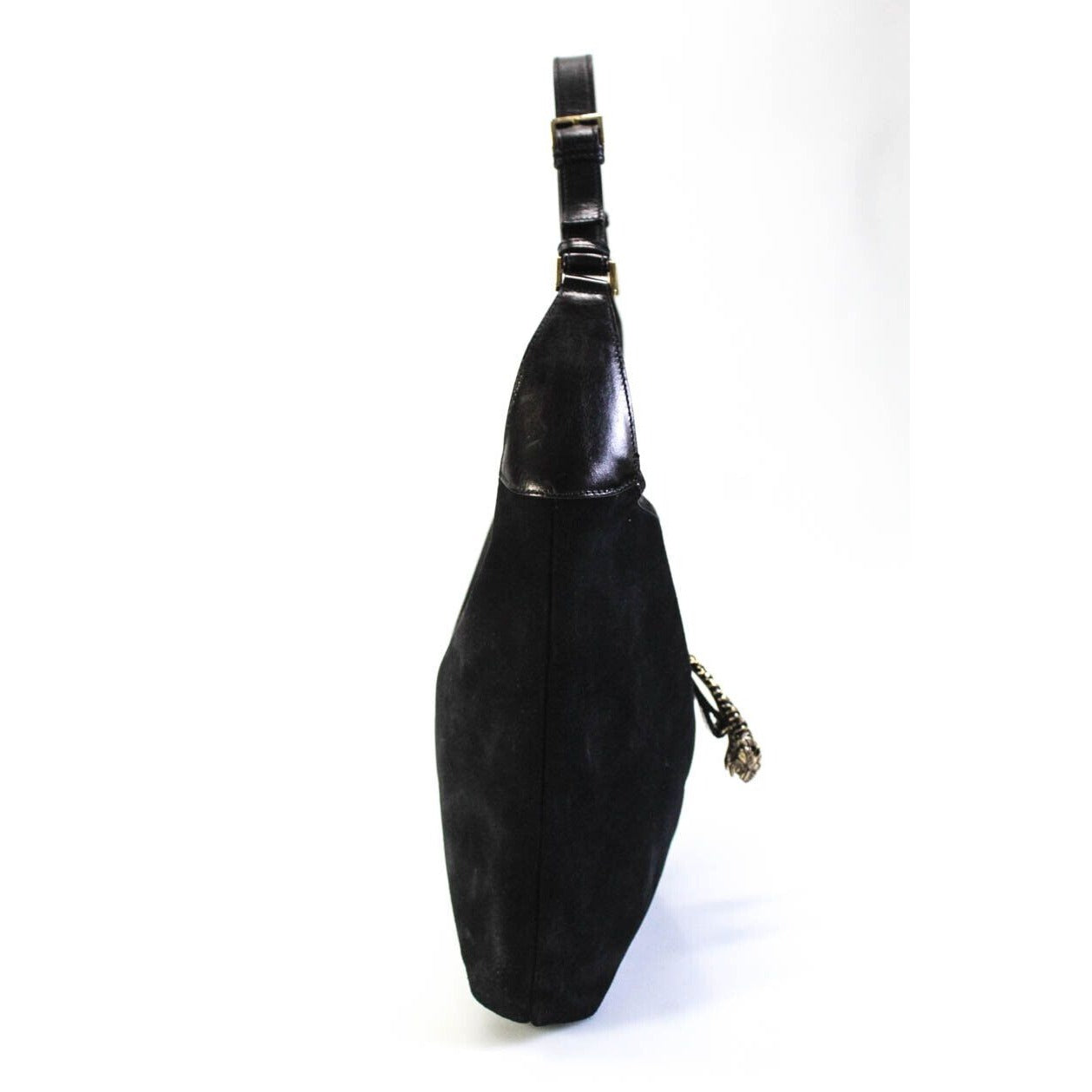 Gucci Black Leather Jackie Tigrette/Dionysus Hobo bag