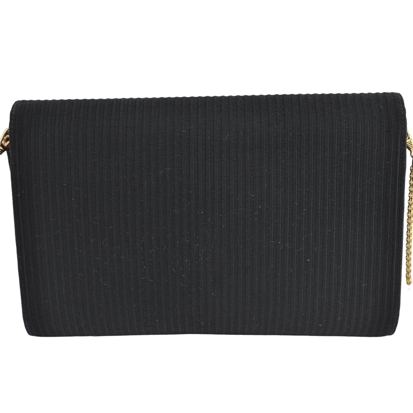 Vintage, one of a kind, Gucci, black silk & velvet over leather, two-way style- clutch or cross body bag with an Art Deco style & velvet bow