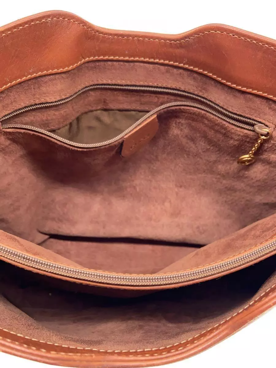 Gucci Chestnut Brown Leather Jackie Bucket Bag with Removable Strap