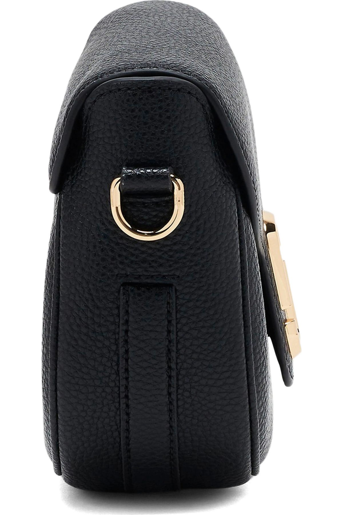 Marc Jacobs NWT black colored pebbled leather saddle bag
