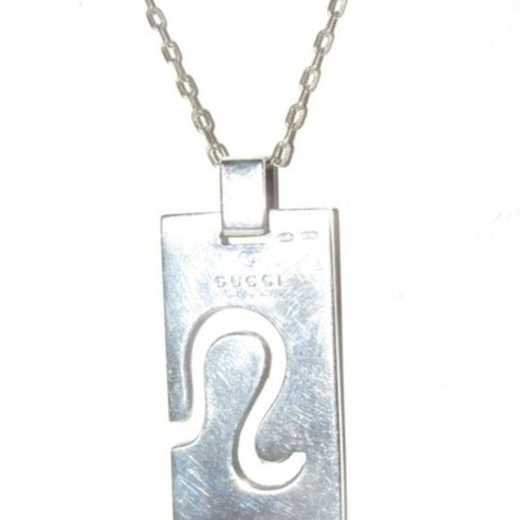 Gucci Bold Sterling 'leo' Zodiac Symbol Pendant