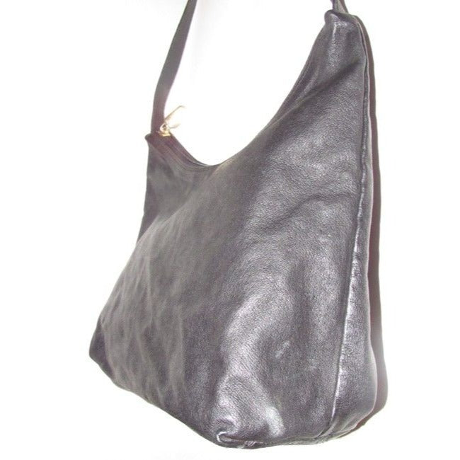 Maurizio Taiuti Pursesdesigner Purses Black Leather Hobo Bag
