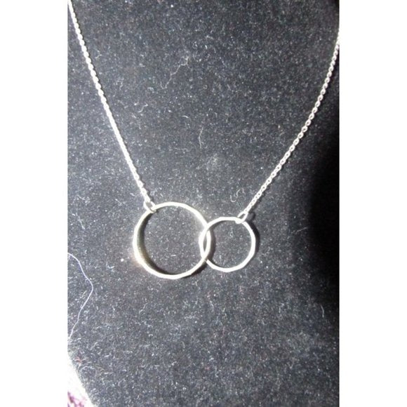Brighton Two Tone Sterling Geometric Pendant and Necklace