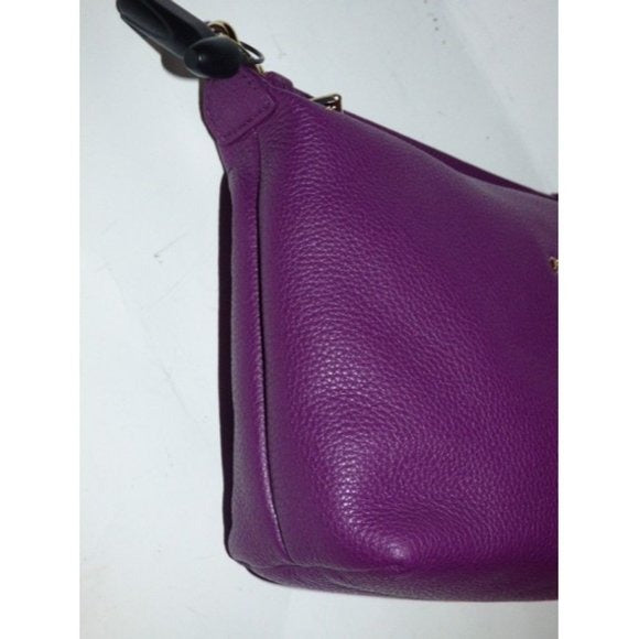 New w Tags, FURLA Pebbled Purple Leather 2-Way Crossbody