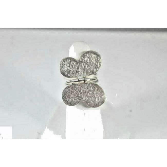 Tous Sterling Silver Butterfly Signed Engraved Filigree Reticulated Ring