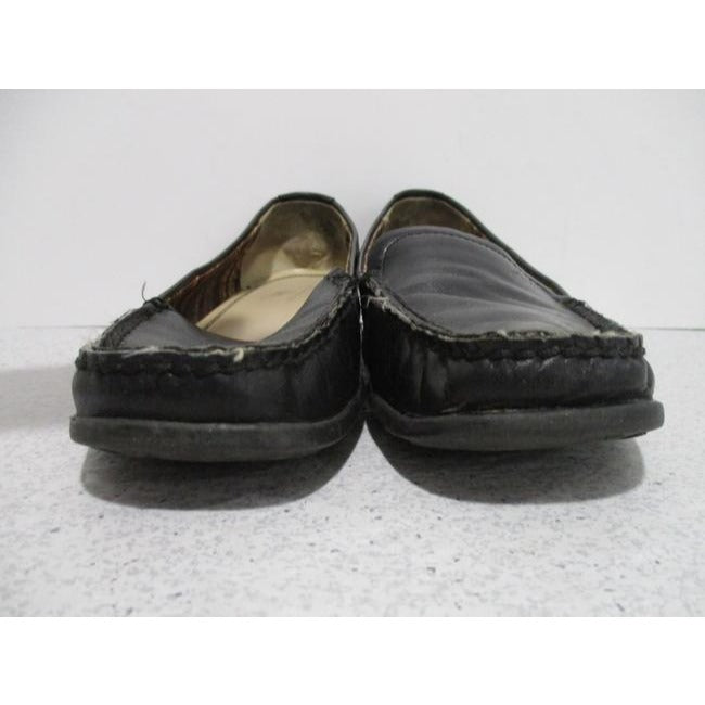 Ak Anne Klein Black Iflex Square Toe Loafer Slip On Flats Size Us