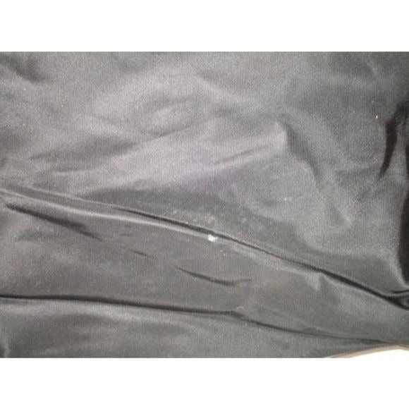 Michael Kors Black Canvas Brown Trim Goldtone Logo Tote