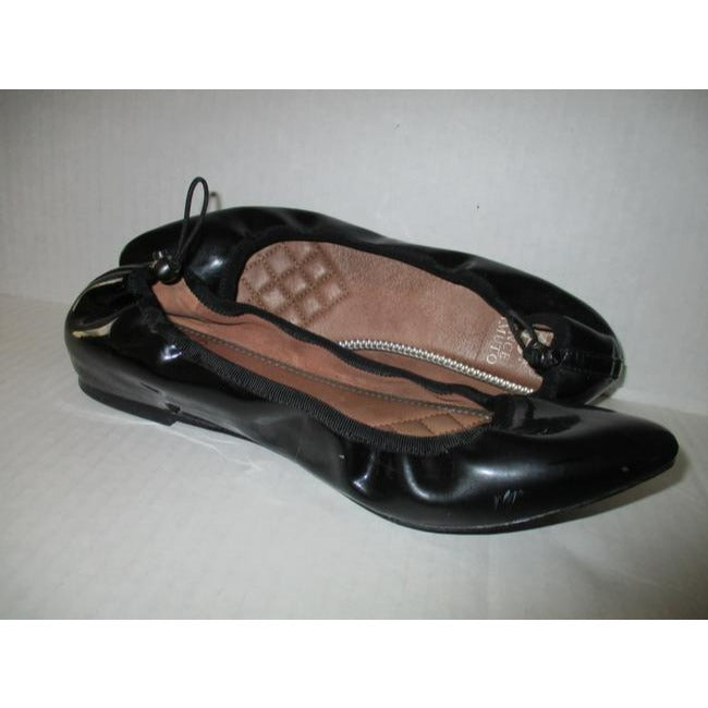 Vince Camuto Black Patent Ballet Stretch Flats Size Us