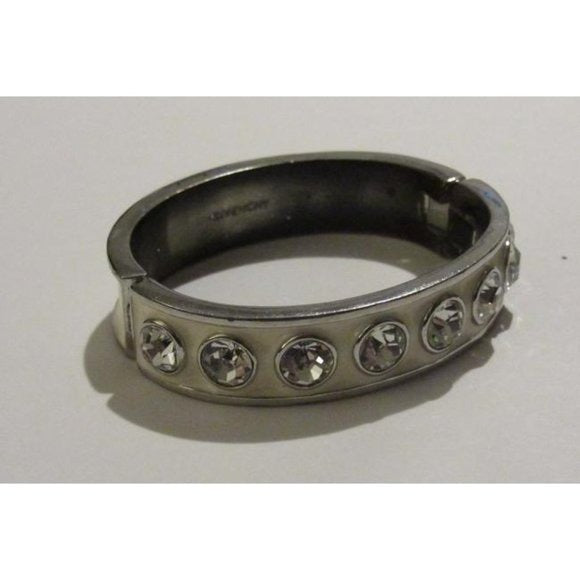Givenchy Silver Ivory Swarovski Crystals Bracelet