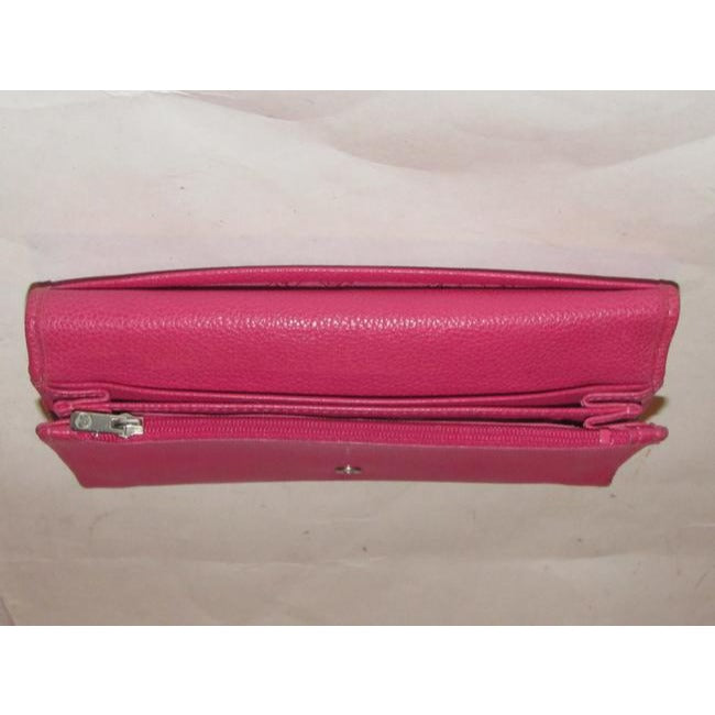 Longchamp Hot Pink Leather Wallet