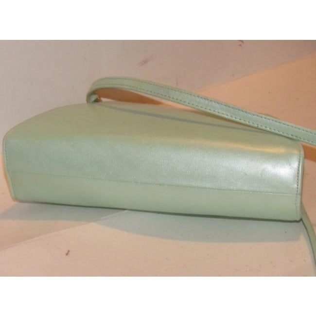 Bally Vintage Pursesdesigner Purses Mint Green Leather Shoulder Bag