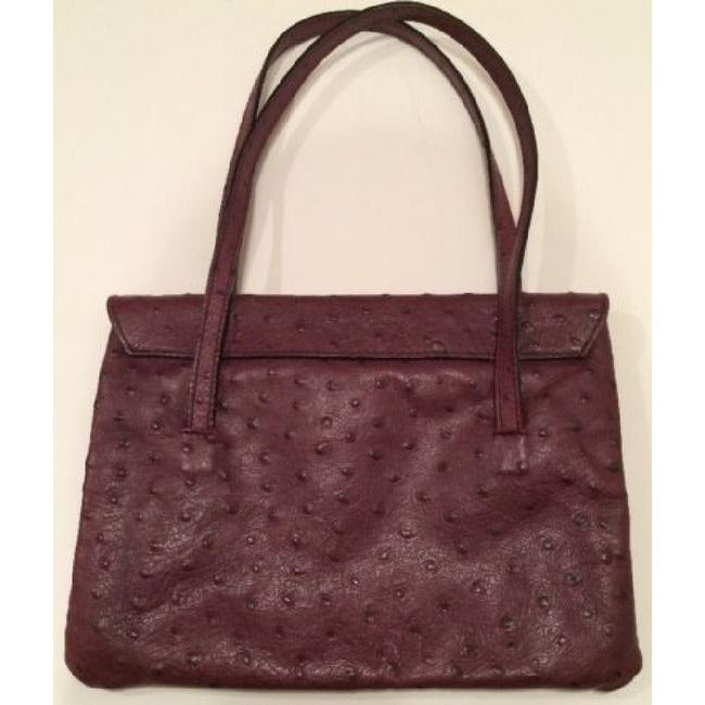 Saks Fifth Avenue Vintage Pursesdesigner Purses Purple Ostrich Leather And Plaid Pony Hair And Hobo