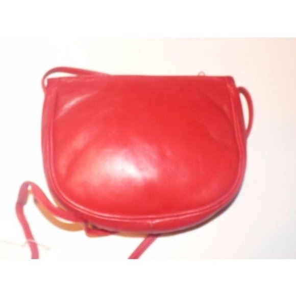 Vintage Amelia Berko Red Woven Leather Designer Cross Body or Sling Bag