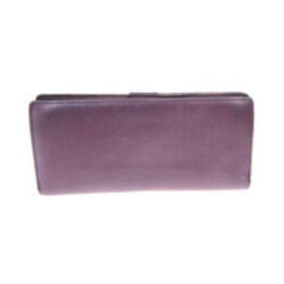 Kate Spade Purple Leather XL Clutch Wallet