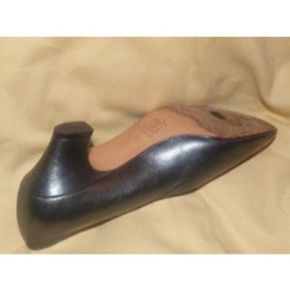 Saint Laurent Vintage MOD Silver Pewter Almond Toe Heels